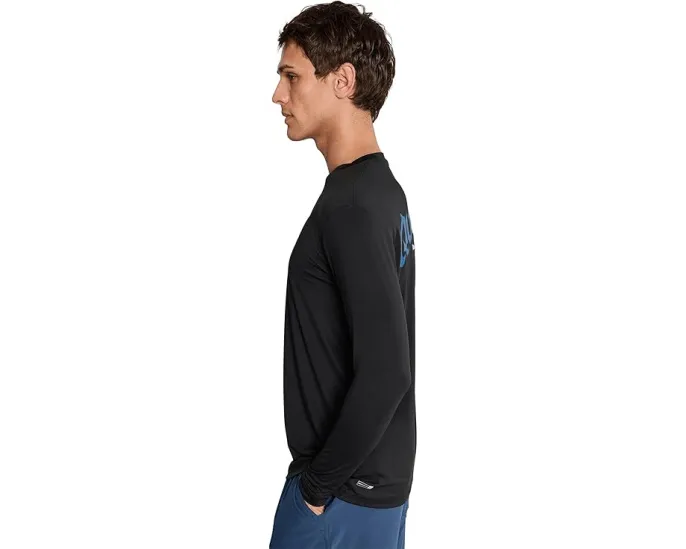 Длинная футболка Quiksilver Everyday Graphic Long Sleeve Surf Tee свободного кроя