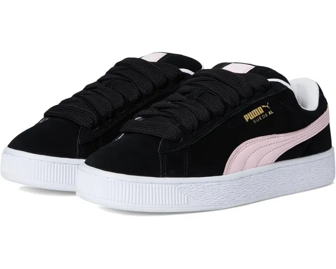 Кроссовки Puma Suede XL из замши и кожи с контрастной шнуровкой в уличном стиле