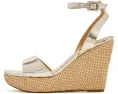 Босоножки Nine West Hanlow на танкетке черные