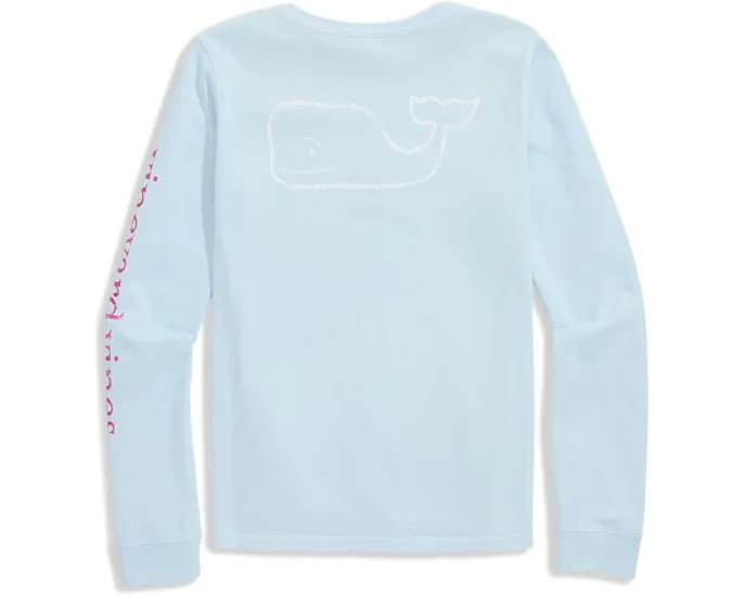 Футболка с длинным рукавом и карманом Vineyard Vines для детей