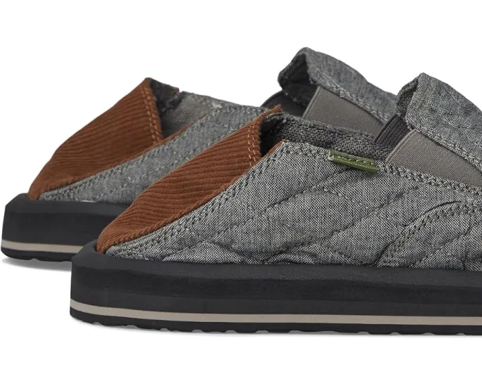 Sanuk Donny Quilted для пляжа с откидным задником и стелькой Soft Top