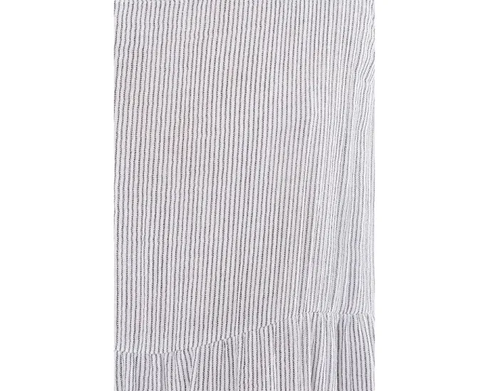 Платье Eileen Fisher с воланами из полосатого органического хлопка
