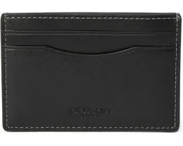 Картхолдер COACH с клипсой для денег из натуральной зернистой кожи