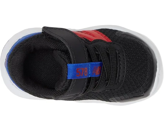 New Balance Kids 578v1 кроссовки на липучке с верхней лямкой и подошвой Dynasoft