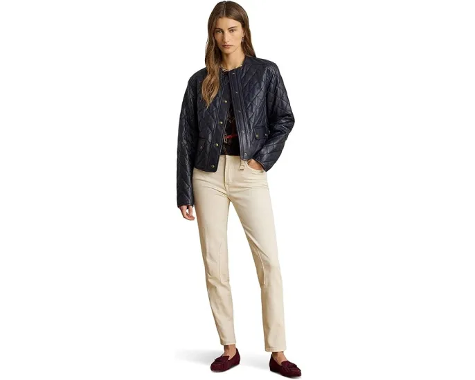 Джинсы Lauren Ralph Lauren с высокой посадкой и зауженным низом