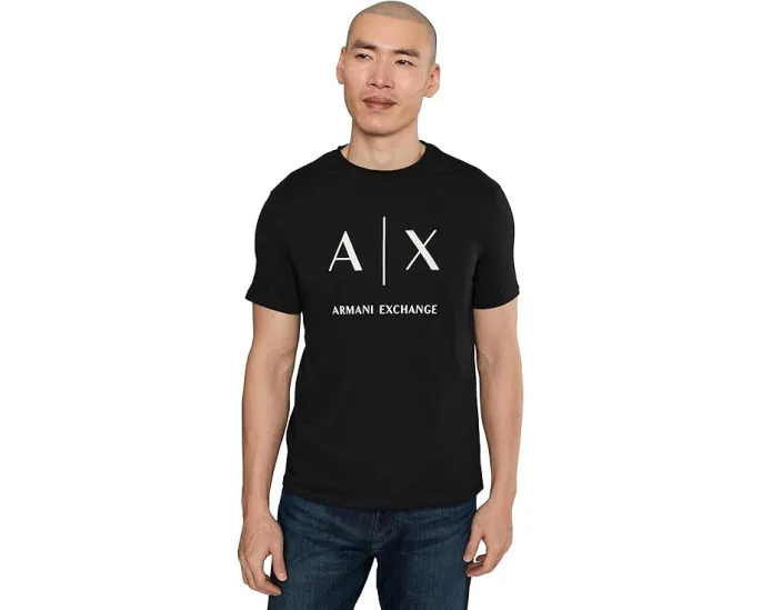 Armani Exchange Футболка из хлопкового джерси приталенного кроя