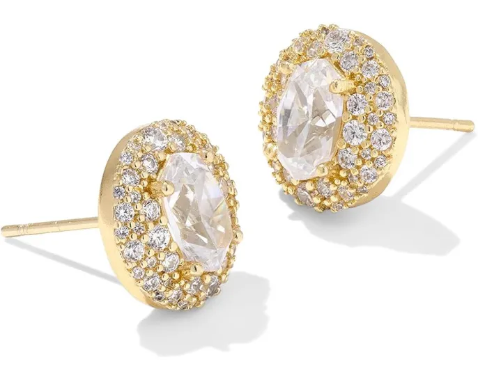Серьги Bella Stud с крупным кристаллом и замком пуш-бэк от Kendra Scott