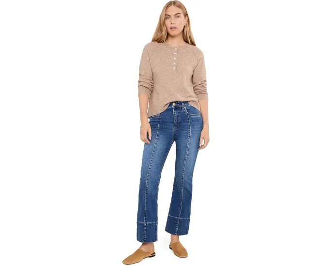 Джинсы Kelsey High-Rise Fab Ab с расклешенным низом и широкой кромкой KUT from the Kloth