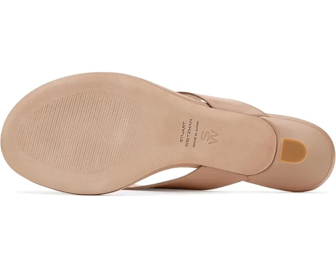 Сандалии Stuart Weitzman Rio Sleek Sandals 35 на изящном каблуке с миндалевидным мысом