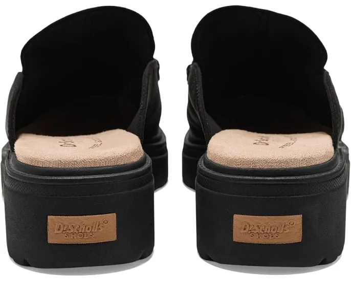 Dr. Scholl's мюли Bring It Clog на платформе черные