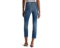 Джинсы AG Jeans Mari с средней посадкой и прямым укороченным кроем