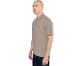Поло Armani Exchange из стрейч-хлопка пике с классическим кроем и коротким рукавом