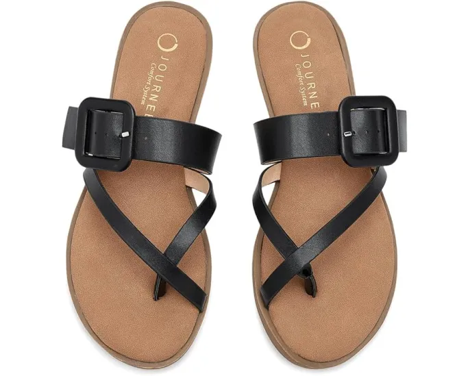 Сандалии Layra на плоской подошве от Journee Collection