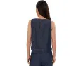 Топ Eileen Fisher из легкого органического денима с круглым вырезом