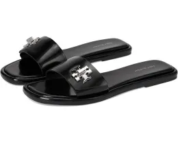 Сандалии Tory Burch T Lock Slide с широким ремешком и логотипом