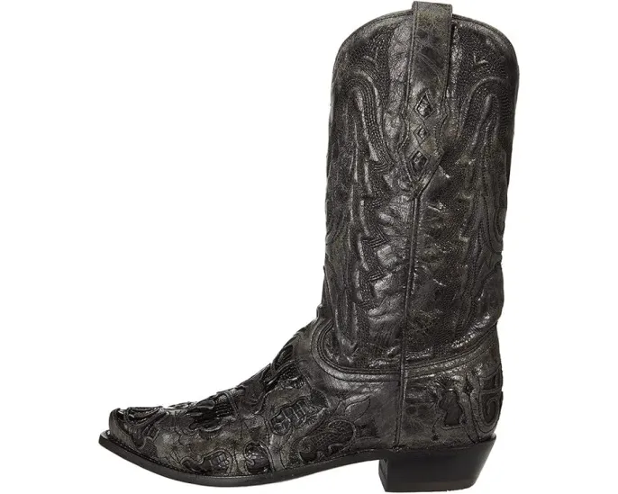 Сапоги A4116 от Corral Boots с зауженным носком и декоративным верхом