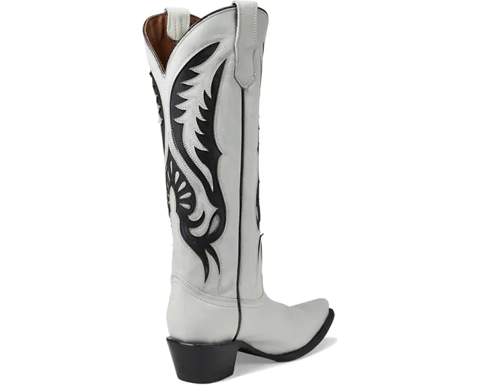 Corral Boots L6067 сапоги до икры с контрастной вышивкой и боковыми петлями