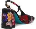 Туфли Blue by Betsey Johnson Elias на каблуке с цветочным принтом и квадратным носком