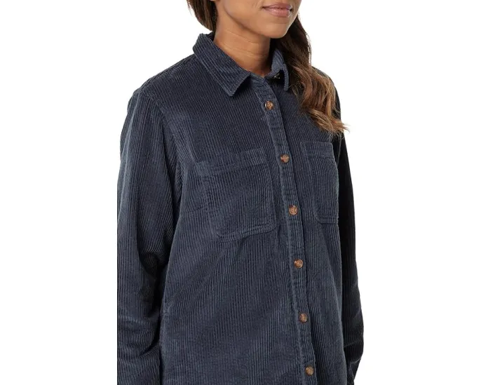 Расслабленная рубашка L.L.Bean Comfort Corduroy из вельвета с длинными рукавами