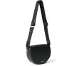 Сумка через плечо ECCO Saddle Bag из черной тесненой кожи