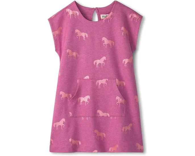 Платье Hatley Kids Terry Slouchy из махровой ткани с принтом