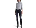 Прямые зауженные джинсы AG Jeans Mari со средней посадкой в цвете Glitch