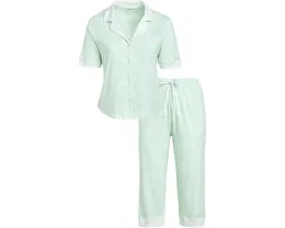 Комплект пижамы Karen Neuburger больших размеров с рукавом до локтя и капри