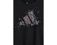 Футболка Adidas с длинным рукавом и логотипом для детей старшего возраста