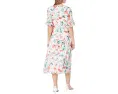 DKNY короткое платье с оберткой и коротким рукавом