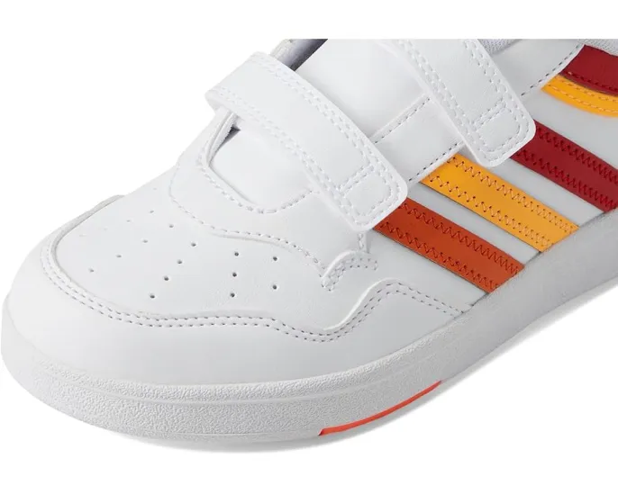 Детские кроссовки Hoops 4.0 от adidas с низким силуэтом и застежками на липучках