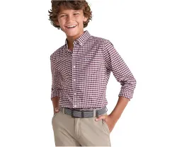 Рубашка Skysail из перформанс хлопка в клетку с технологией охлаждения Vineyard Vines Kids