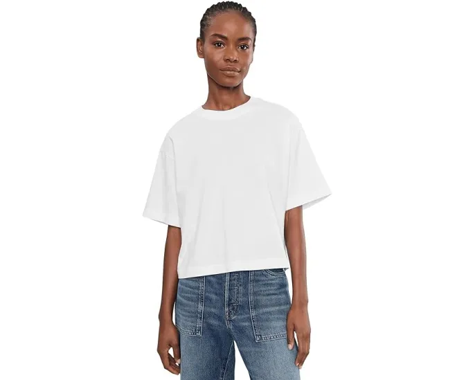 Укороченная футболка Boxy Crop Tee Madewell из хлопкового джерси