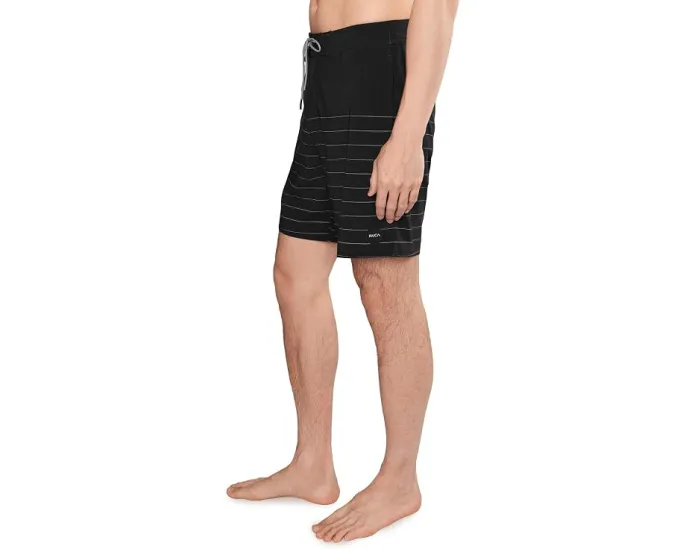 Плавки RVCA Steady Stripe Trunk с карманами на молнии и шнурке