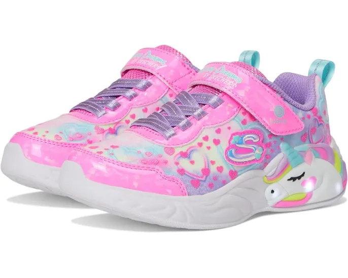 Детские кроссовки SKECHERS KIDS Unicorn Dreams с подсветкой и амортизацией