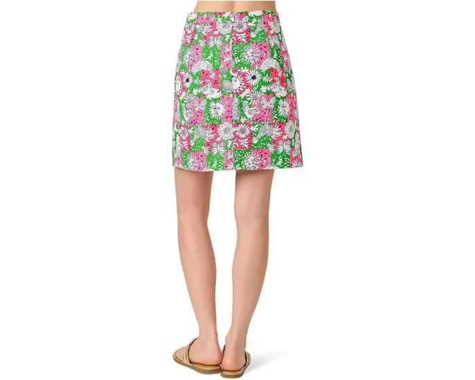 Скорт мини Lilly Pulitzer Fairbanks с завышенной талией и кружевной отделкой