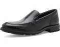 Clarks Emmet Step туфли на каждый день из черной гладкой кожи