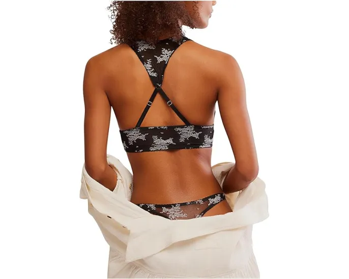 Бралетте Free People Talk About It с V-образным вырезом и хомутиком