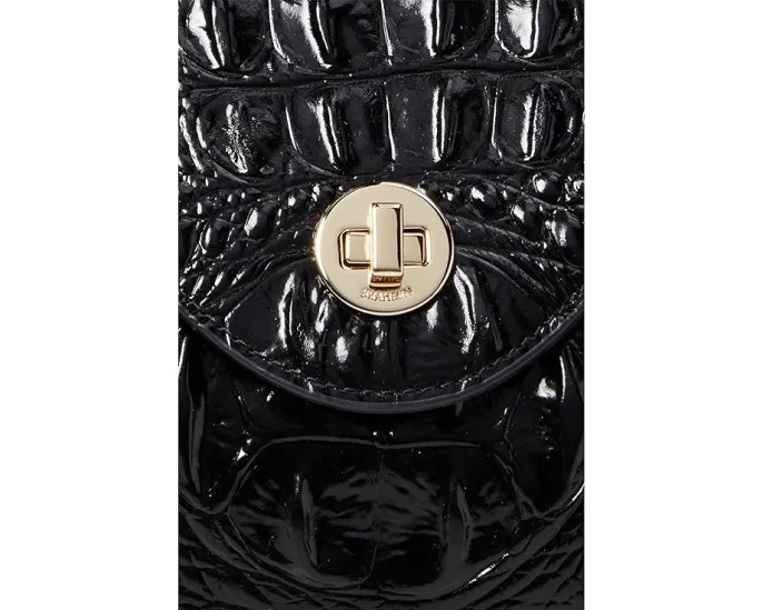 Сумка Brahmin Dayan из кожи с крокодиловым тиснением и магнитной застежкой