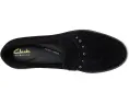 Лоферы Clarks Hana из мягкой замши с бахромой и декоративными шпильками