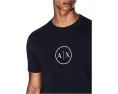 Футболка Armani Exchange с круглым логотипом на груди из хлопка