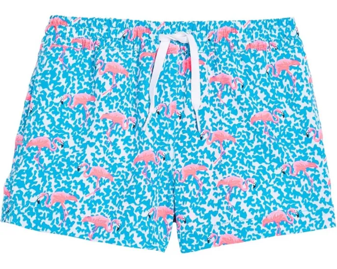 The Domingos Are For Flamingos Lined Swim Trunk (Big Kid)