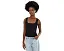 Madewell топ с круглым вырезом и сборкой