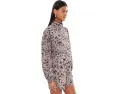 Essentials Graphics Animal Print Relaxed Woven Half-zip Jacket