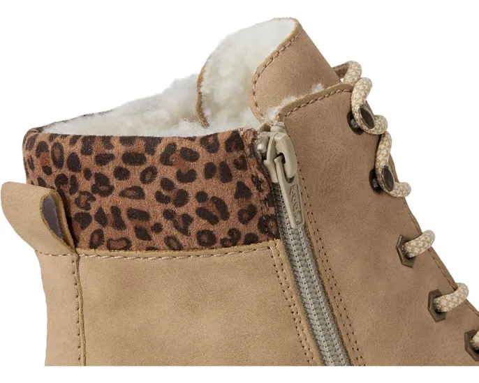 Ботинки Rieker Sabrina 18 на шнуровке с меховым кантом