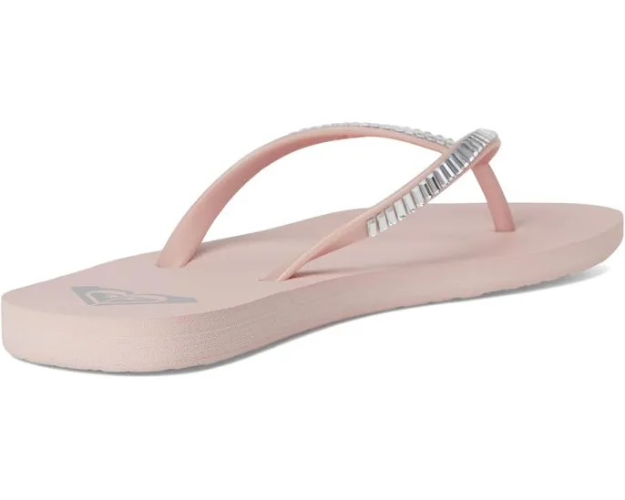 Шлепанцы Roxy Bermuda Bling с металлическими акцентами и стелькой из EVA