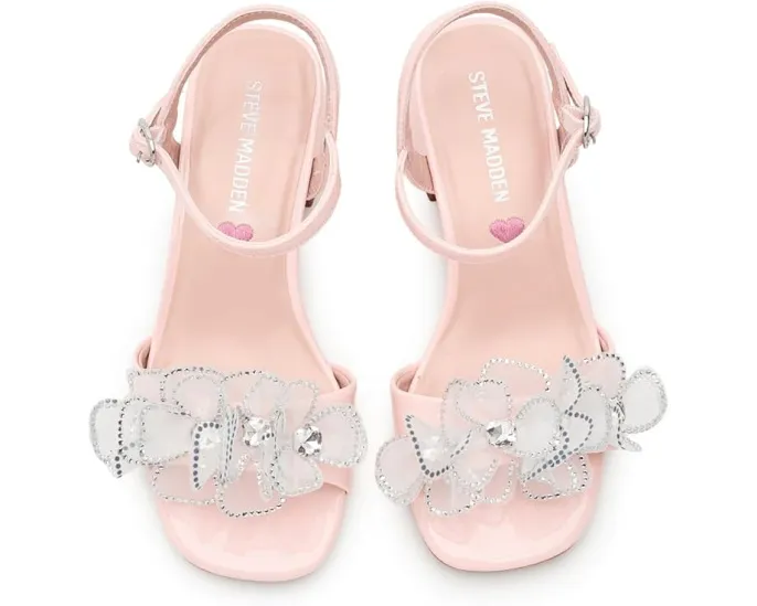 Детские сандалии Steve Madden Kids Cinthia с квадратным каблуком и цветочным декором