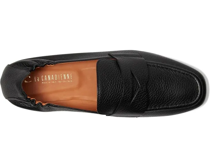 Лоферы Kitson из галечной кожи с резиновой подошвой Vibram