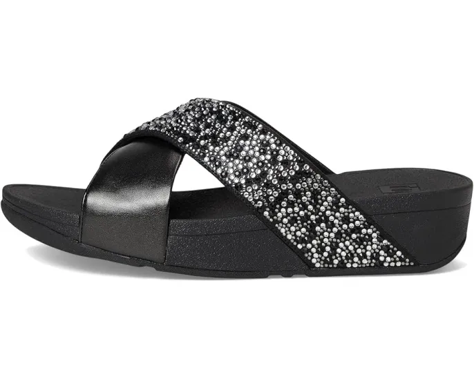 FitFlop Сланцы Lulu Crystal-Mix с кристаллами и технологией MicroWOBBLEBOARD