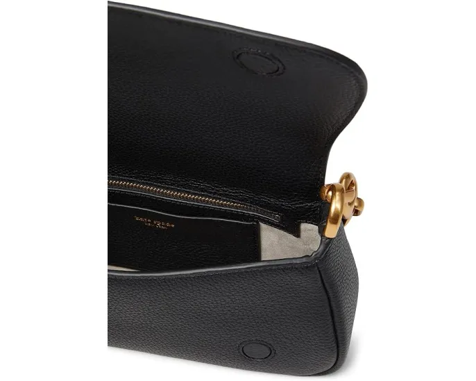 Gramercy Pebbled Leather Small Flap Shoulder Bag
