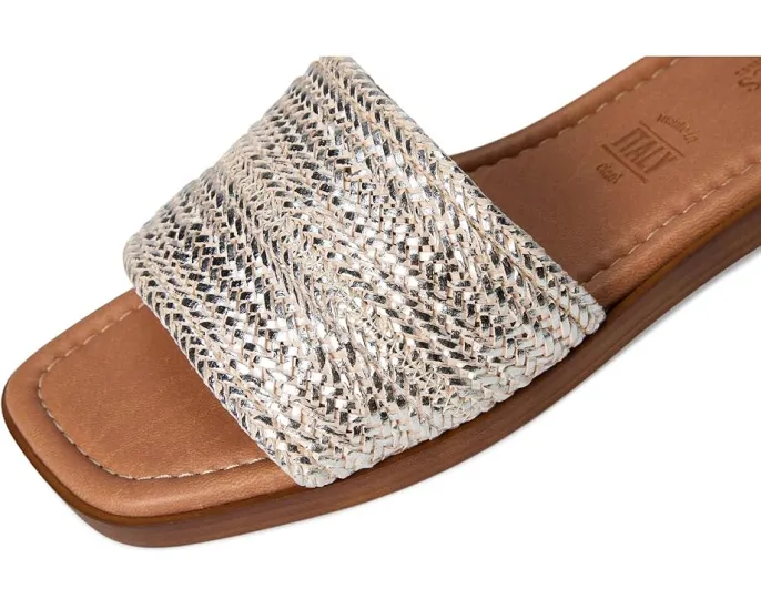 Металлизированные босоножки Palms Perfection от Seychelles с плетеной бретелью